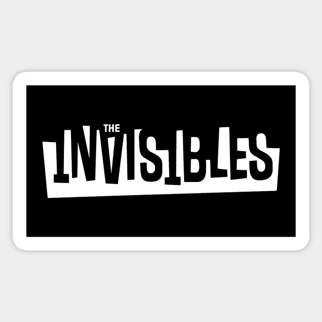 The Invisibles Logo (white) Sticker by th3vasic